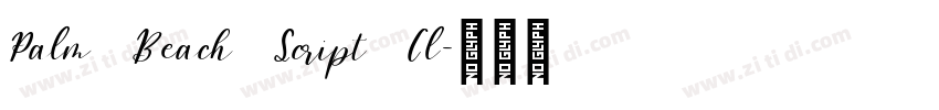 Palm Beach Script Cl字体转换